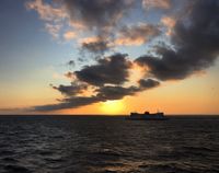 Schiff Sonnenuntergang